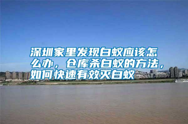 深圳家里發現白蟻應該怎么辦，倉庫殺白蟻的方法，如何快速有效滅白蟻