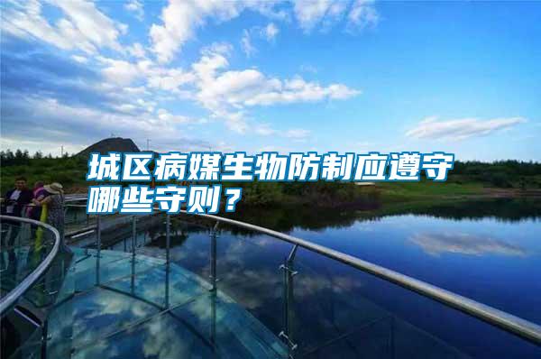 城區(qū)病媒生物防制應遵守哪些守則？