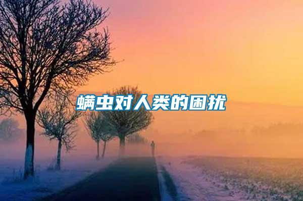 螨蟲(chóng)對(duì)人類(lèi)的困擾