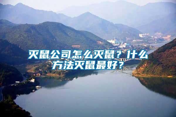 滅鼠公司怎么滅鼠？什么方法滅鼠最好？