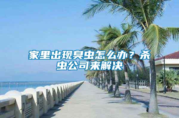 家里出現臭蟲怎么辦？殺蟲公司來解決
