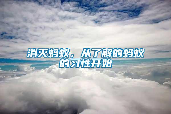 消滅螞蟻，從了解的螞蟻的習(xí)性開始