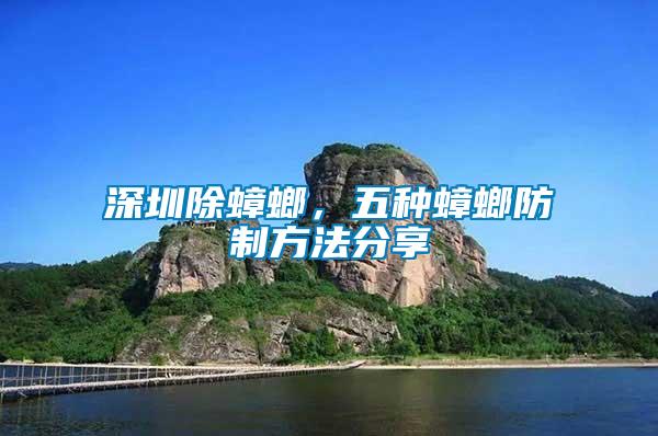 深圳除蟑螂，五種蟑螂防制方法分享