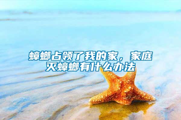 蟑螂占領了我的家，家庭滅蟑螂有什么辦法