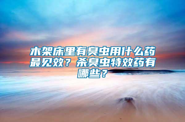 木架床里有臭蟲用什么藥最見效？殺臭蟲特效藥有哪些？