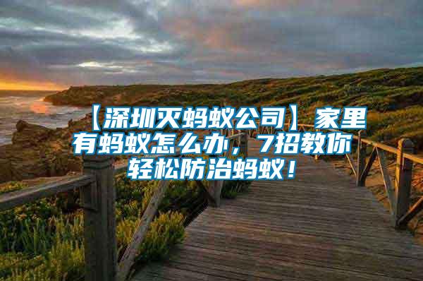 【深圳滅螞蟻公司】家里有螞蟻怎么辦，7招教你輕松防治螞蟻！