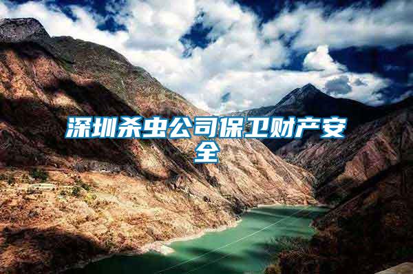 深圳殺蟲公司保衛(wèi)財(cái)產(chǎn)安全