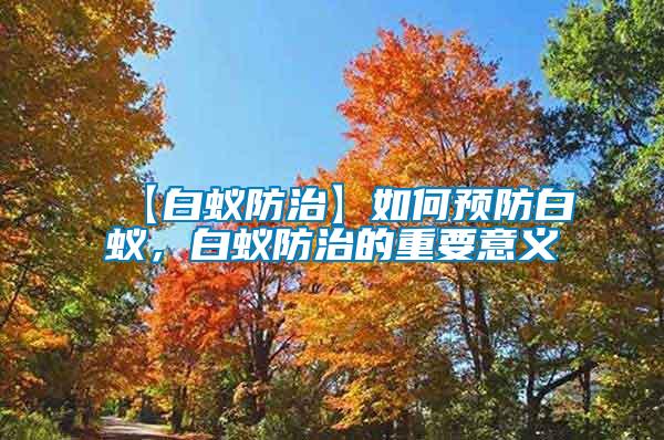【白蟻防治】如何預(yù)防白蟻,白蟻防治的重要意義