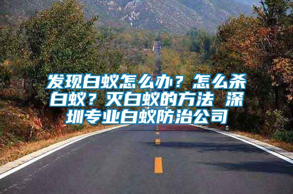 發現白蟻怎么辦？怎么殺白蟻？滅白蟻的方法 深圳專業白蟻防治公司