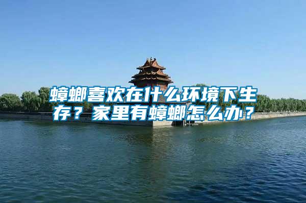 蟑螂喜歡在什么環境下生存？家里有蟑螂怎么辦？