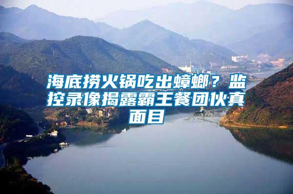 海底撈火鍋吃出蟑螂？監(jiān)控錄像揭露霸王餐團(tuán)伙真面目