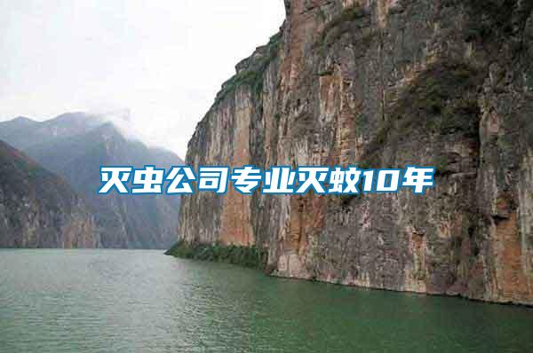 滅蟲公司專業滅蚊10年