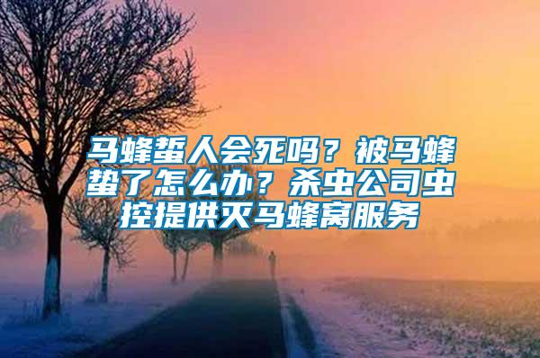 馬蜂蜇人會(huì)死嗎？被馬蜂蟄了怎么辦？殺蟲(chóng)公司蟲(chóng)控提供滅馬蜂窩服務(wù)