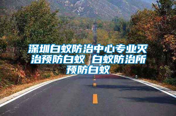 深圳白蟻防治中心專業滅治預防白蟻 白蟻防治所預防白蟻