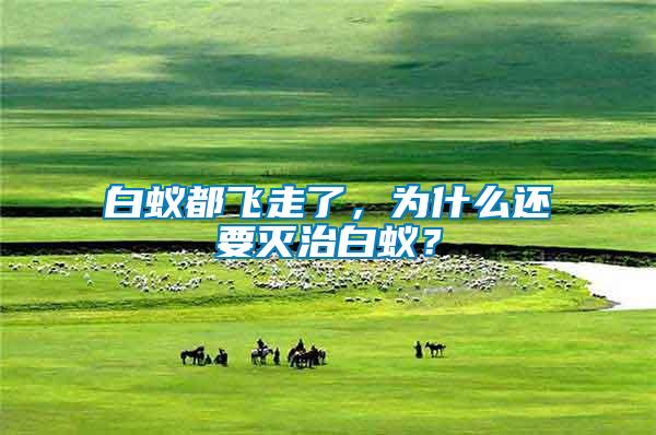白蟻都飛走了，為什么還要滅治白蟻？