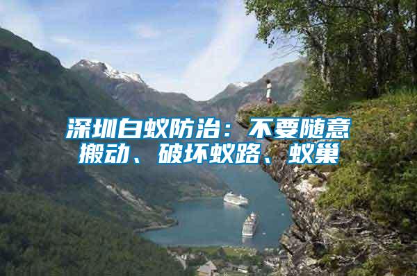 深圳白蟻防治：不要隨意搬動(dòng)、破壞蟻路、蟻巢