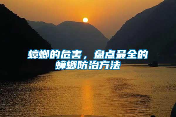 蟑螂的危害，盤點最全的蟑螂防治方法