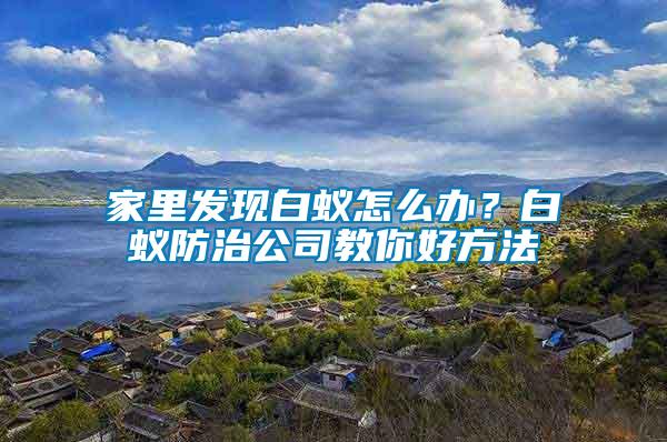 家里發現白蟻怎么辦？白蟻防治公司教你好方法