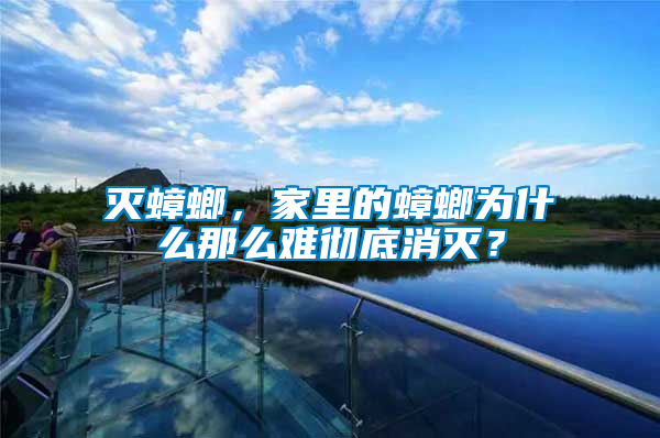 滅蟑螂，家里的蟑螂為什么那么難徹底消滅？