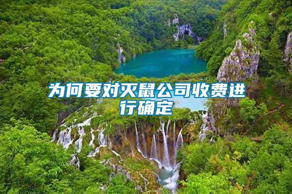 為何要對滅鼠公司收費進(jìn)行確定