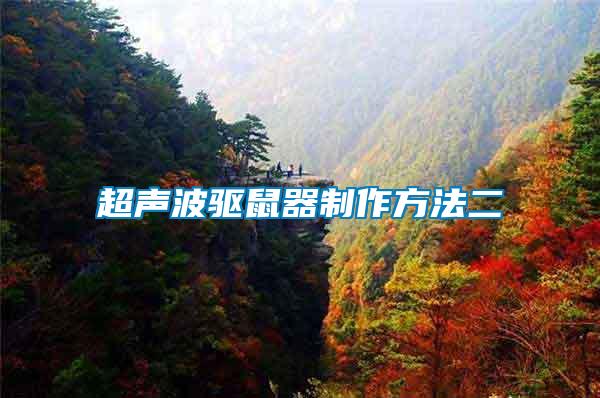 超聲波驅鼠器制作方法二