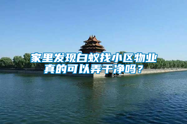 家里發(fā)現(xiàn)白蟻找小區(qū)物業(yè)真的可以弄干凈嗎？