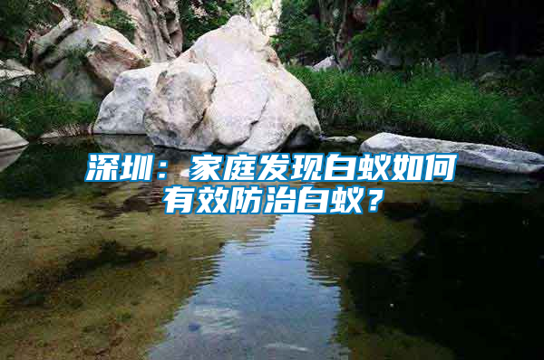 深圳：家庭發(fā)現白蟻如何有效防治白蟻？