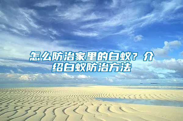 怎么防治家里的白蟻？介紹白蟻防治方法