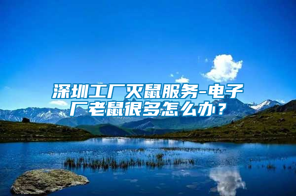 深圳工廠滅鼠服務-電子廠老鼠很多怎么辦？