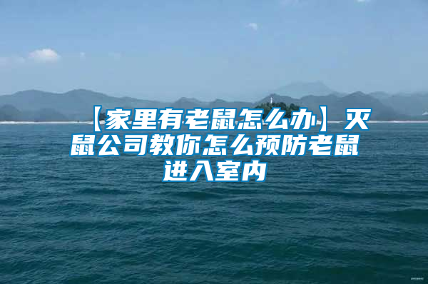 【家里有老鼠怎么辦】滅鼠公司教你怎么預防老鼠進入室內